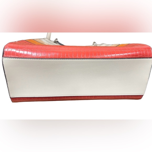New CALVIN KLEIN Multicolor Coral
Garnet Convertible Tote HandBag - Picture 6 of 10